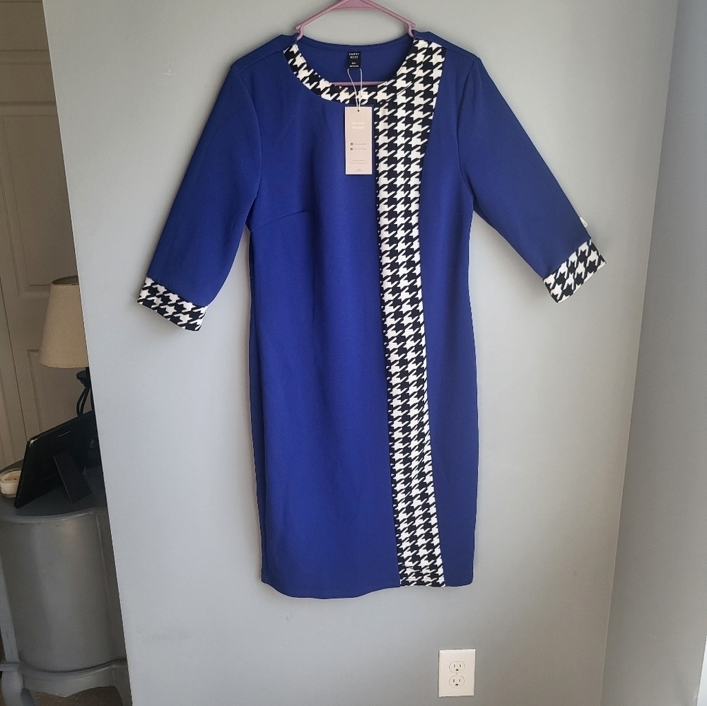 Emery Rose royal blue sheath dress